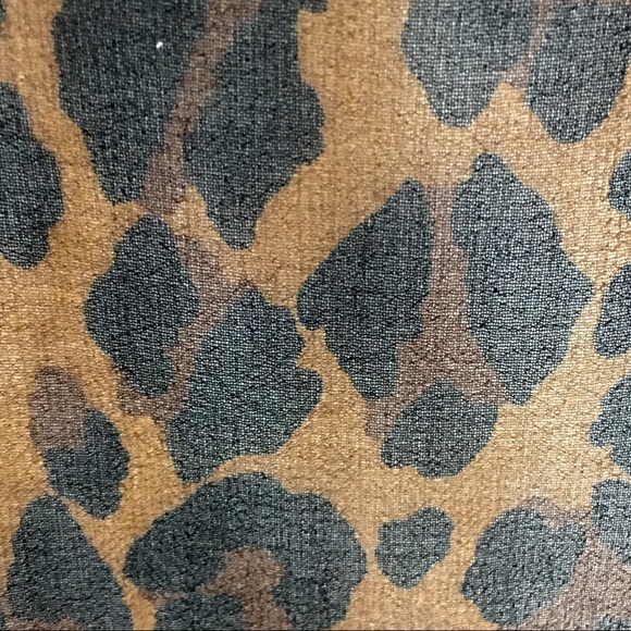 Zara Leopard Print Sheer Blouse SzXS - Picture 3 of 6